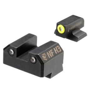 Night Fision Night Sight Set for Canik Mete SF and TP9 Pistols w/ Yellow Front Ring, Black, One Size, CNK-029-003-YGZG