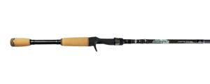 Dobyns Sierra Series Rods, 7ft, 1pc. 10-17lb, 1/4-3/4oz, Med/Hvy Power Fast Action, Black/Lt Blue, SA 703C
