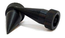 ACCU-TAC Sr-5/Br-4 Spike Set, Flat Black, Small SRS-0200