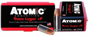Atomic 00454 Defense 9mm +P Luger 124 GR Bonded MHP 20 Bx/ 10 Cs