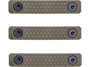 Slate Black Industries M-LOK 2-Slot Rail Cover Polymer 3PK - 919788
