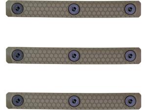 Slate Black Industries M-LOK 3-Slot Rail Cover Polymer 3PK - 445712