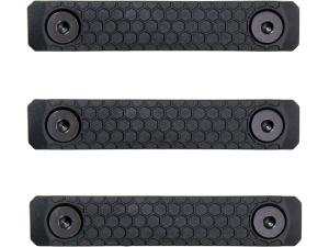Slate Black Industries M-LOK 2-Slot Rail Cover Polymer 3PK - 811020