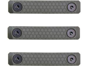 Slate Black Industries M-LOK 2-Slot Rail Cover Polymer 3PK - 668814