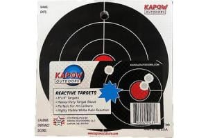 KAPOW OUTDOORS REACTIVE 6" BULLS-EYE TARGET 20 PACK