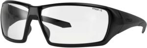 STNGR Ridge Ballistic Sunglasses, Matte Black/Clear, Large/Extra Large, PV-HD7U-M9WB