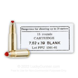 PPU PPB739 Blank Ammo  7.62x39mm 15 Bx/ 96 Cs