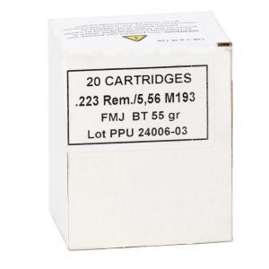 Prvi Partizan Rangemaster 5.56mm NATO M193 Ammunition 55 Grain Full Metal Jacket Boat Tail - PPRM5561 Case of 1000 (50 Boxes of 20) - Free Shipping - brass case - MPN PPRM5561 ( UPC - 8605003819912)
