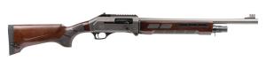 Panzer Arms FS1 PRO, Folding Semi-Auto Shotgun,18.5" Barrel, 12 Gauge, 3" Chamber, 4+1 Capacity,  Mobil Chokes, Disruptive Grey w/ Walnut Furniture, Match Saver