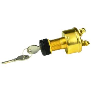 BEP Marine 4-Position Brass Ignition Switch - Accessory/OFF/Ignition & Accessory/Start, 1001609