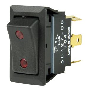 BEP Marine SPDT Rocker Switch - 2-LEDs - 12V/24V - ON/OFF/ON, 1001715