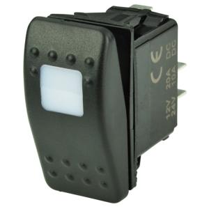 BEP Marine SPST Contura Switch - 1-Amber LED - OFF/ON, 1001801