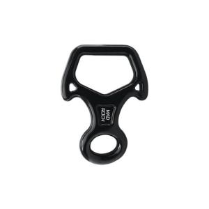 Mad Rock Rescue 8 Belay Device, Black, Small, 870559020251