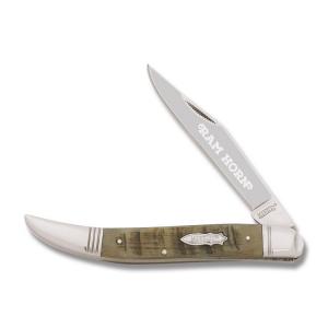 Marbles Large Toothpick 5" with Ram Horn Handles and 440A Stainless Steel Plain Edge Blade Model MR362