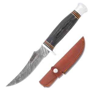 Marble's Damascus Medium Upswept Skinner