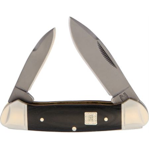 Rough Rider Knives 1571 Canoe Folding Pocket Knife with Black G10 Handle