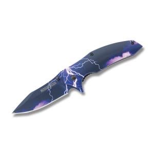 Rough Rider Galaxy Series Storm Full Color Overlay 420 Stainless Steel Blade and Aluminum Handles