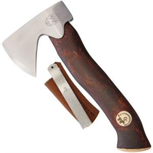 Karesuando Kniven 3639 Unna Aksu Hunters Brown Axe with Reindeer Antler Handle