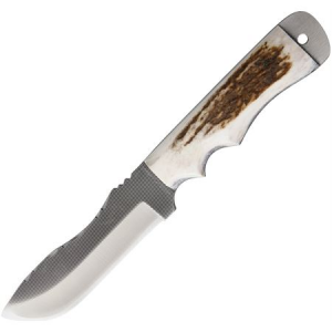 Anza Knives TFE Tracker Full Elk Fixed Blade Knife with Elk Bone Handle