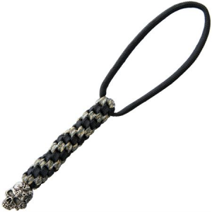 Schmuckatelli 4A01 Mind Lanyard with Black and Gray Braided Paracord
