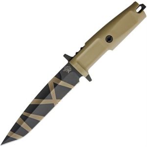 Extrema Ratio 0125DW Col Moschin Desert Warfare Knife with Desert Tan Forprene Handle