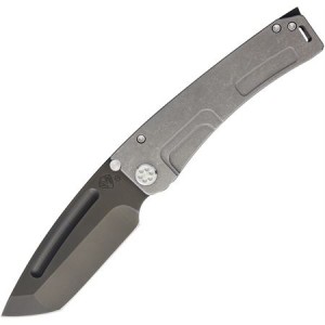 Medford 045SPT01TM Mara-H Framelock Tanto Point Blade Knife with Tumbled Finish Titanium Handle