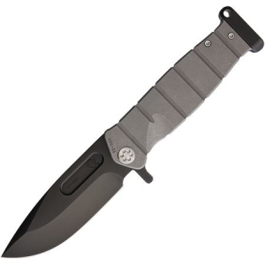 Medford Knives 204SPQ01TM USMC FF Framelock Gray