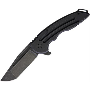 Hoback Knives 017B Husky Folder Titanium Black