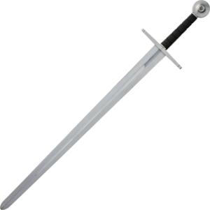 Gladius Hattin Sword, 28.5 unsharpened carbon steel blade, Satin finish metal alloy handle, 3514