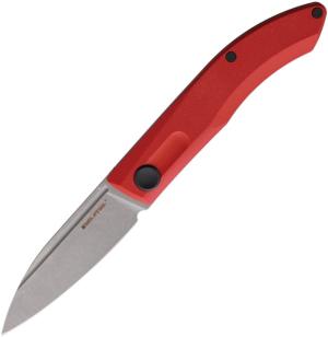 Real Steel Stella Folder Folding Knife, 3 stonewash finish VG-10 stainless blade, Red G10 handle, 7053