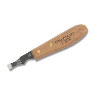 Old Forge Whittlin' Fun Chisel with Wood Handles and Black Coated High Carbon Stainless Steel Blades