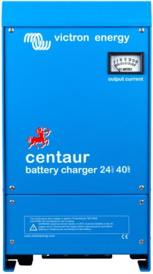 Victron Energy Centaur Charger, 24 volts, 40 amps, 3-Bank, 120-240 VAC, Blue, CCH024040000