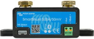 Victron Energy SmartShunt Bluetooth Smart Battery Shunt, 500 amps/ 50MV, Black, SHU050150050