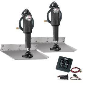 Lenco Marine x 12 Standard Trim Tab Kit w/Standard Integrated Switch Kit 12V 9, 15104-102