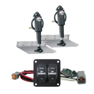 Lenco Marine x 12 Standard Trim Tab Kit w/Double Rocker Switch 9, 15101-104