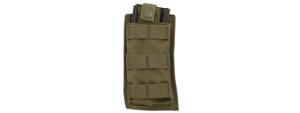 Lancer Tactical 1000D Nylon Single MOLLE Pouch, Olive Drab, CA-1514GN
