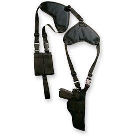Bulldog Cases Deluxe Shoulder Harness with Vertical Holster and Ammo Pouch for S & W K, L, N Frame WSHDV 14