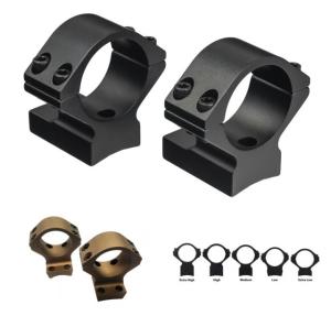 Talley Lightweight Alloy 1 inch Scope Mount, Remington Model 504/547, High, Black Anodized, 950740