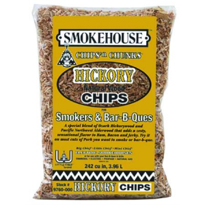 Smokehouse Hickory Wood Chips 1.75lb Bag, 9760-000