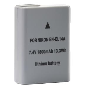 TOP BRAND EN-EL14 Rechargeable Lithium-Ion Replacement Battery Pack for D3100, D3200, D5100, D5200, P7000, P7100, & P7700