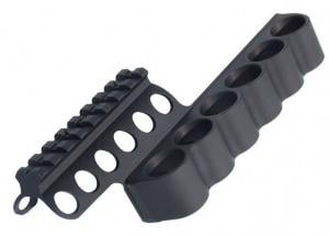 Mesa Tactical SureShell Aluminum Carrier and Rail for Beretta 1301 Tactical, 12-GA, Black, 4-Shell, 5.5in, 94260