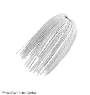 Z-Man EZ-Skirt - 2-3/4'' - White/Silver Glitter