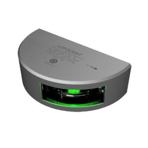 Lopolight Starboard SideLight - Vertical Mount - Aluminum Housing - 1nm/112.5 Green w/2.5m Cable, 101-001