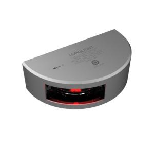 Lopolight Port SideLight - Vertical Mount - Aluminum Housing - 1nm/112.5 Red w/2.5m Cable, 101-002