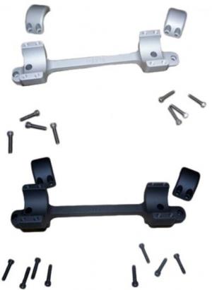 DNZ Products Game Reaper Scope Mount - Tikka T3, Medium Ring, 1 in Tube, Silver, 20550s