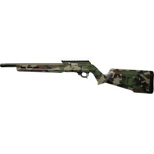 TacSol X-Ring VR Rifle .22 LR 10rd Capacity 16.5" 1/2x28 Threaded Barrel Woodland Camo TBATE2MODBMWC