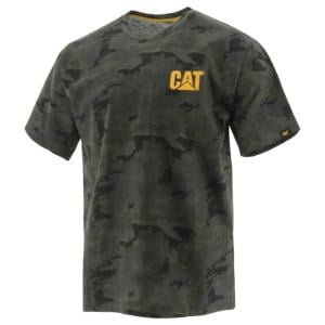 Caterpillar Trademark Tee T-Shirts - Men's, Night Camo, Extra Large, W05324-11790-XL
