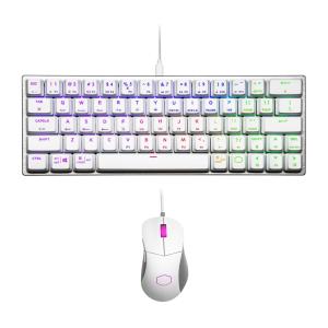 Coolermaster Cooler Master SK620 Wired Mechanical Low Profile Gaming Keyboard (Silver White) with Gaming Mouse
