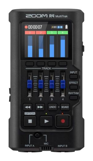 Zoom R4 MultiTrak Digital Mixer with 2-Inch LCD Display and Built-In Condenser Microphone