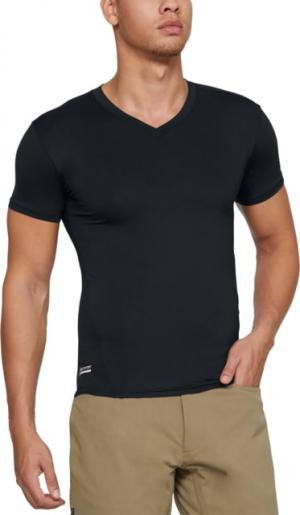 Under Armour Tactical HeatGear Compression V-Neck T-Shirt - Men's, Black, 3X-Large, 12160100013X